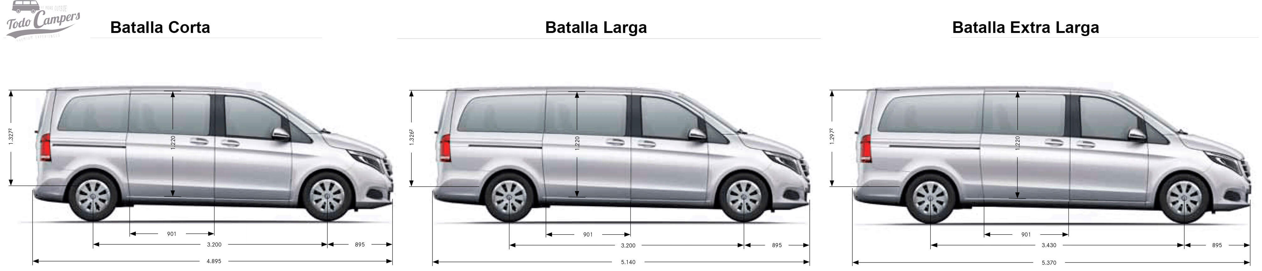 Medidas de Vito 639 de batalla EXTRA-larga